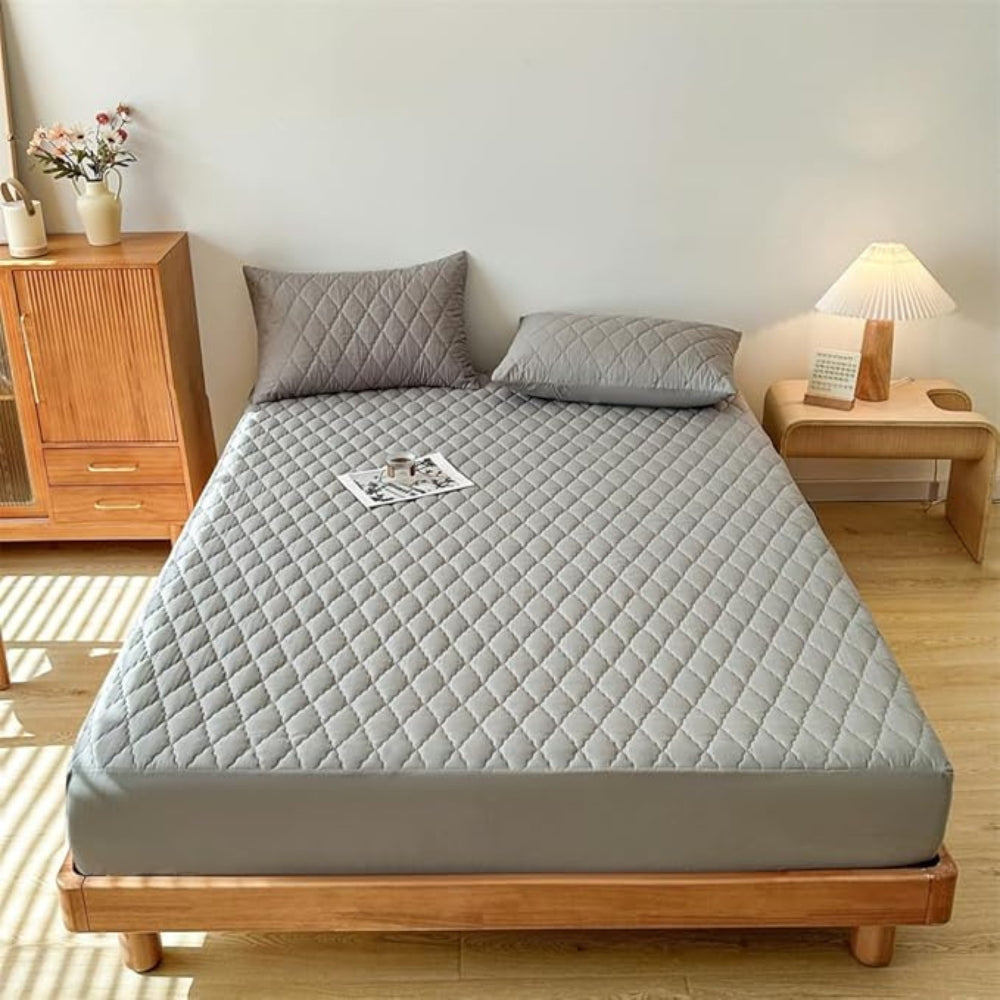 Elegant Waterproof Fitted Sheet Collection for Ultimate Comfort – Grey