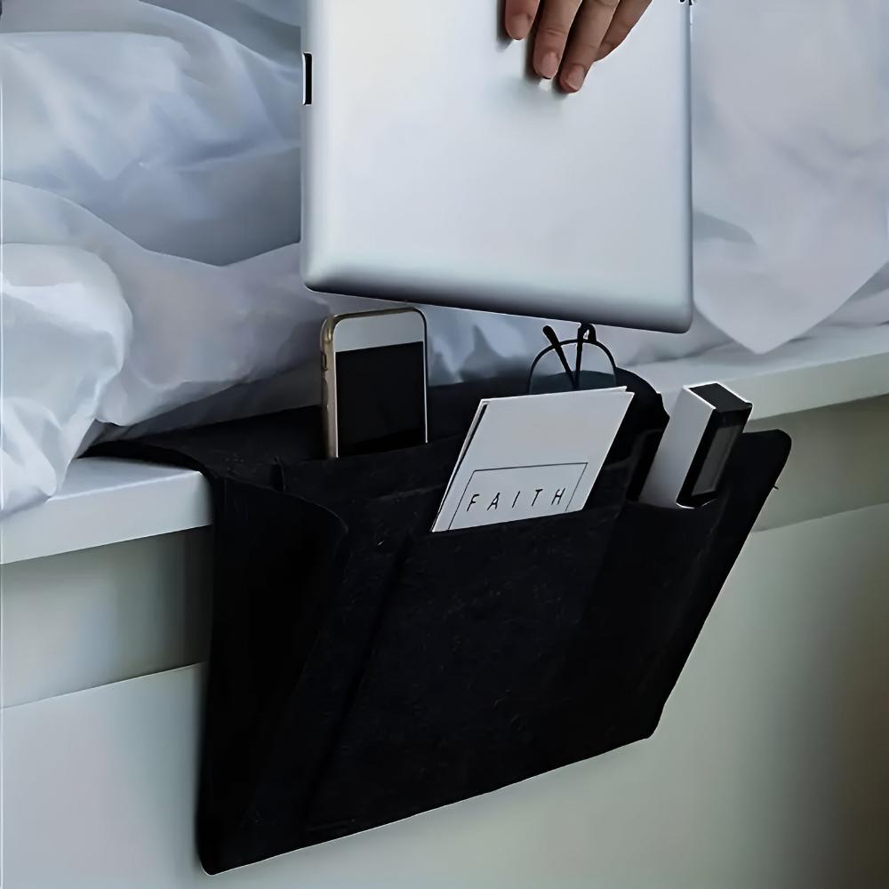 Ultimate Nightstand Companion for a Clutter-Free Space – Ebony