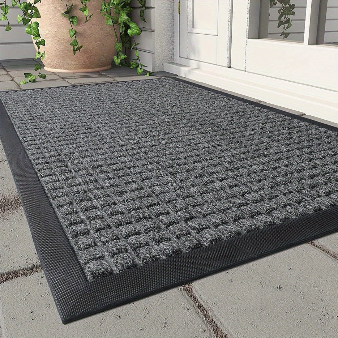 Stylish and Durable Luxury Doormat for Indoor and Outdoor Use – Gray