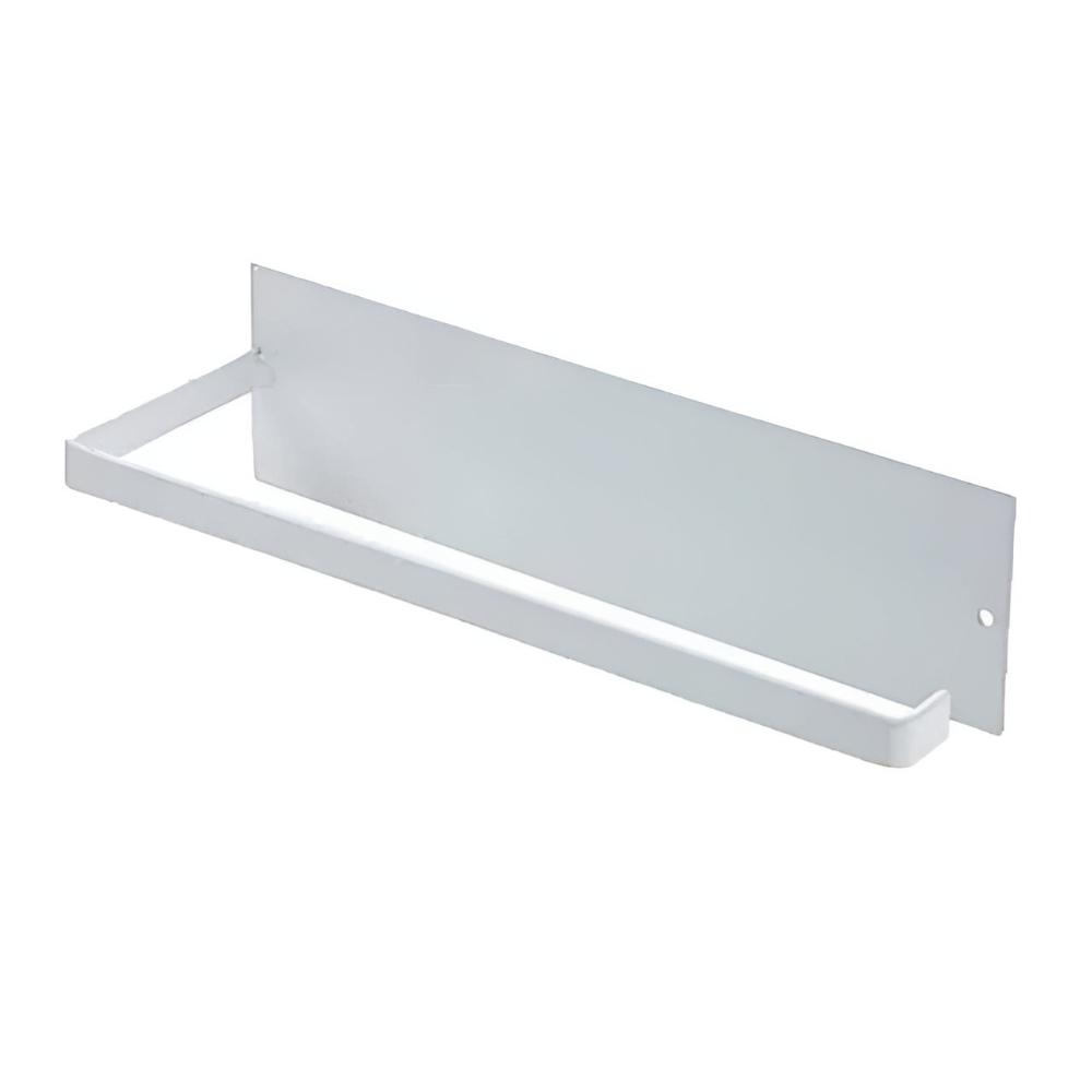 Sleek Wall-Mounted Paper Towel Dispenser & Organizer – White