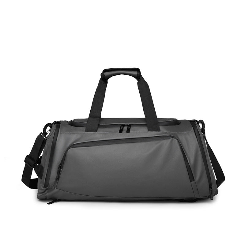Flexible Travel Duffle Bag with Adjustable Straps – Gray