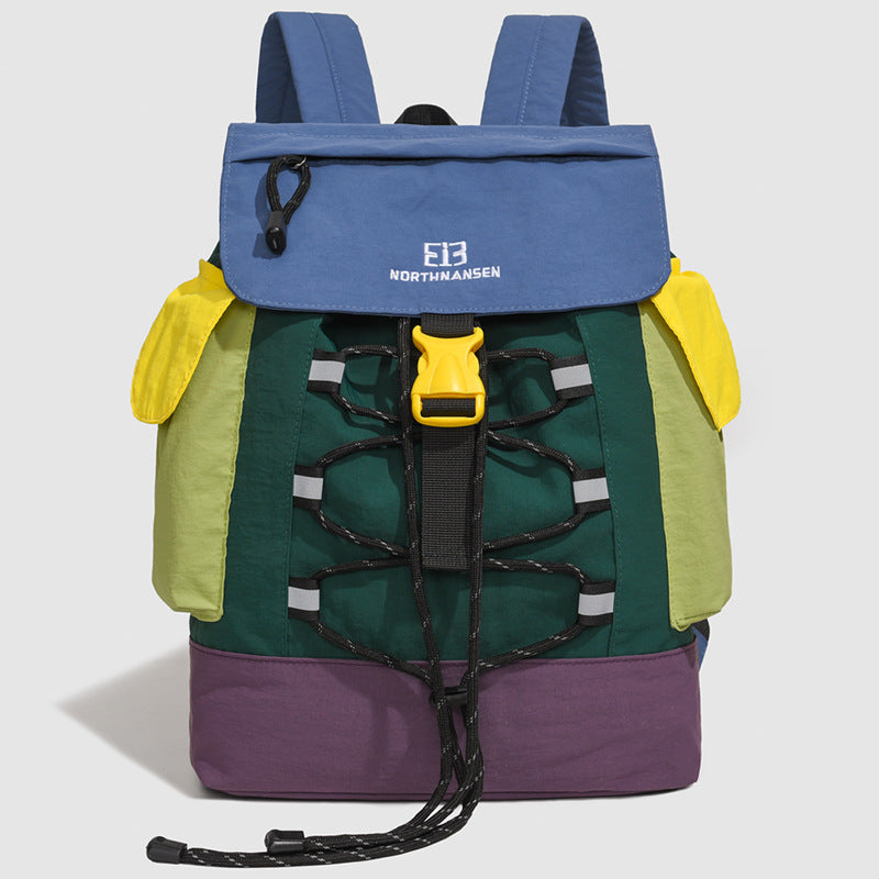 Outdoor Travel Backpack for Hiking and Exploration – Dark Green Blue