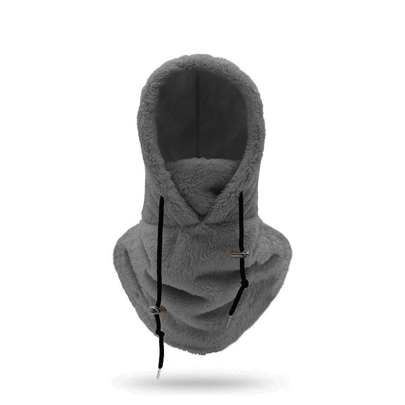 Fleece Hood for Outdoor Activities – Dark gray