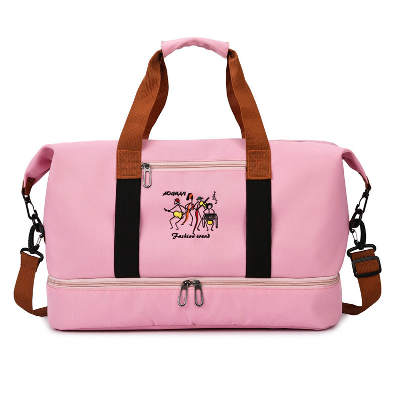 Versatile Travel Duffel Bag for Adventurous Journeys – Pink