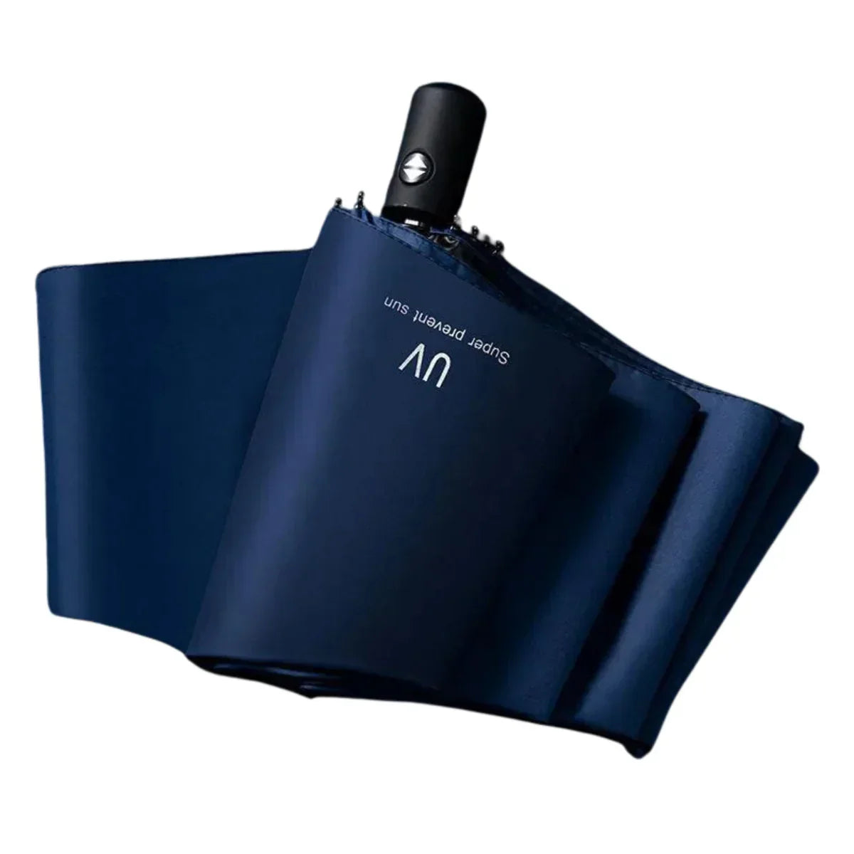 Compact UV Protection Umbrella - Foldable Design – Navy Blue