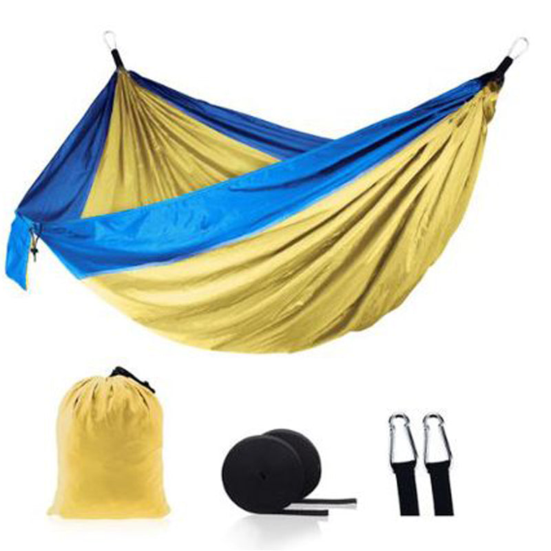Lightweight Nylon Hammock for Outdoor Camping – Yellow
