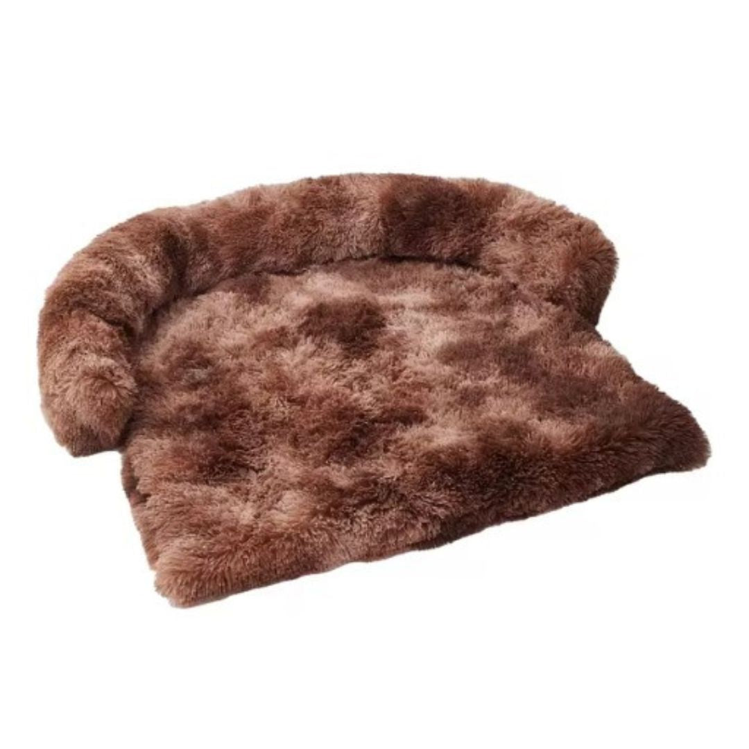 Washable, Warm, and Waterproof Autumn Cushion for Your Dog – White Dark Coffee