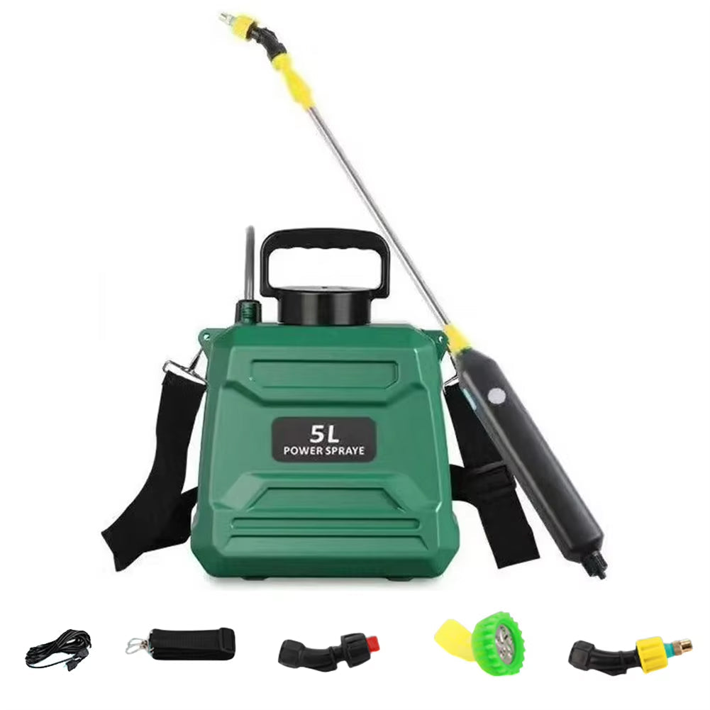 Electric Garden Sprayer for Plant Maintenance and Cleaning Automation – Army Green
