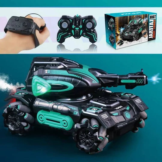 Remote Control Tank Vehicle for Children – Green