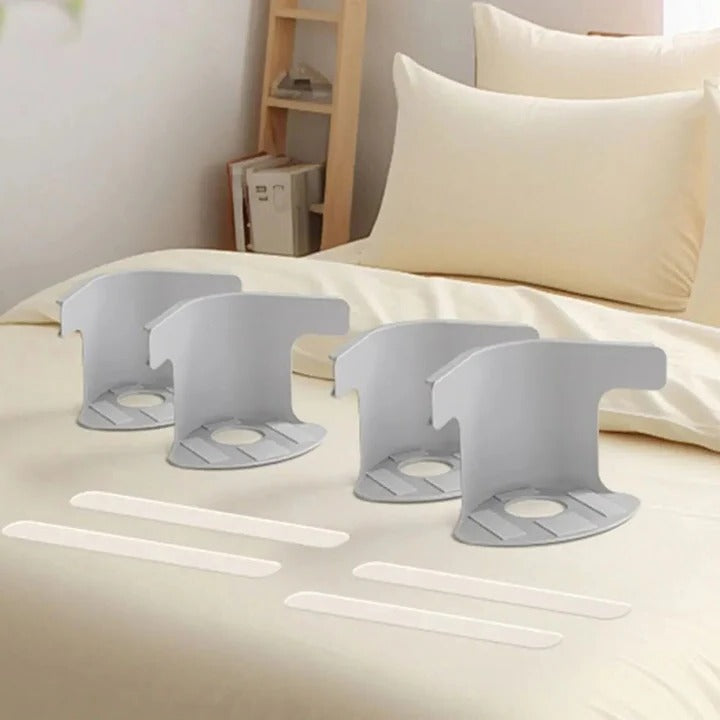 Adjustable Bed Sheet Clips for Secure Sheet Holding – Gray
