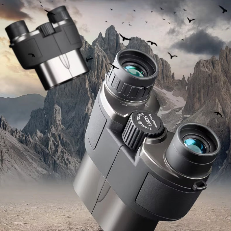 10X Compact Binoculars Featuring BAK4 Prisms