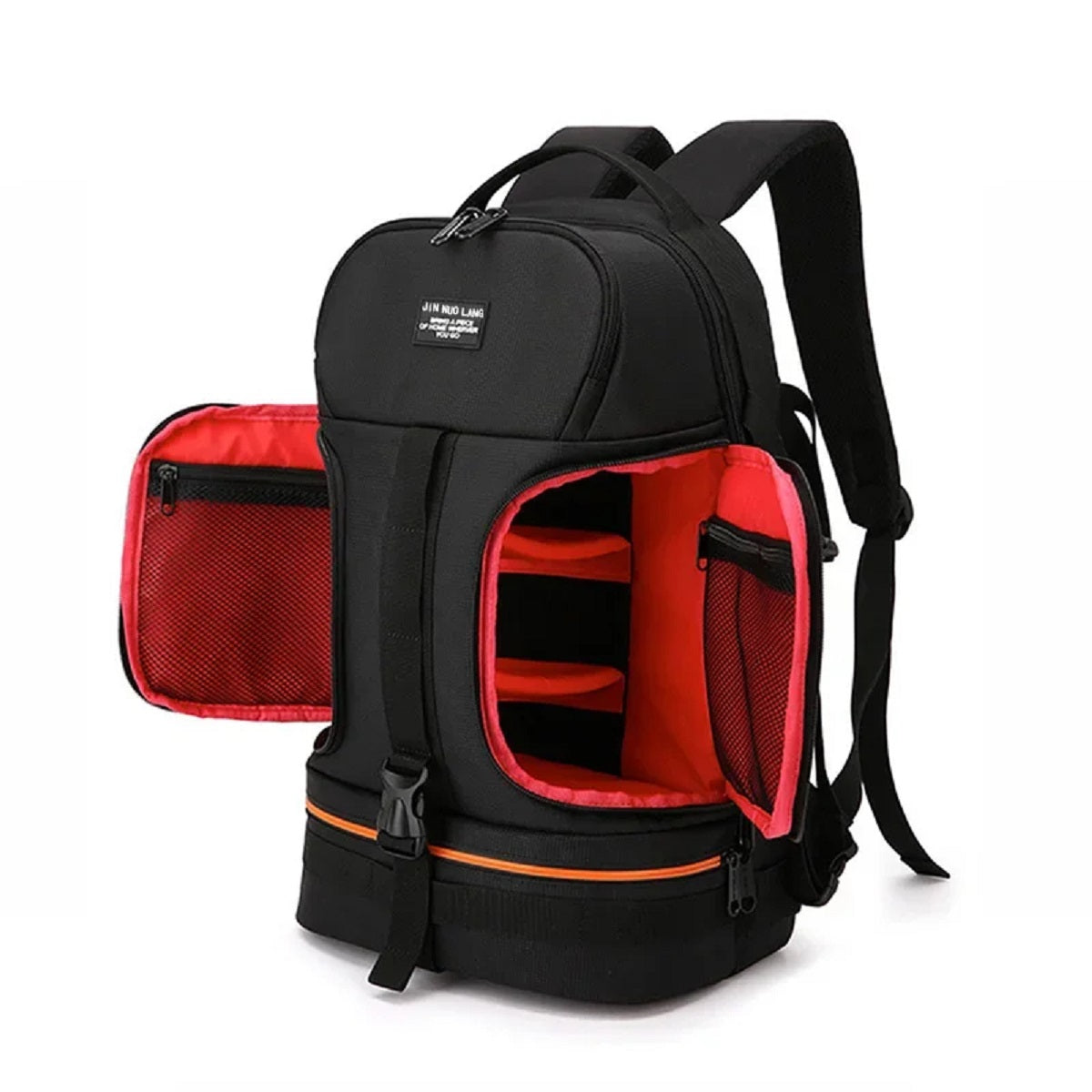 Large Photography Backpack with Tripod Holder for Digital Cameras – Red with Rain Cover