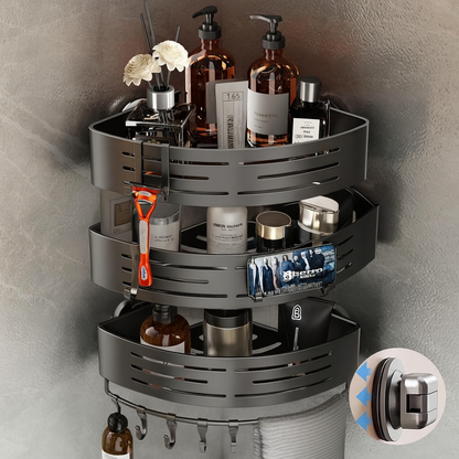 Triangular Shower Organizer – Dark Gray