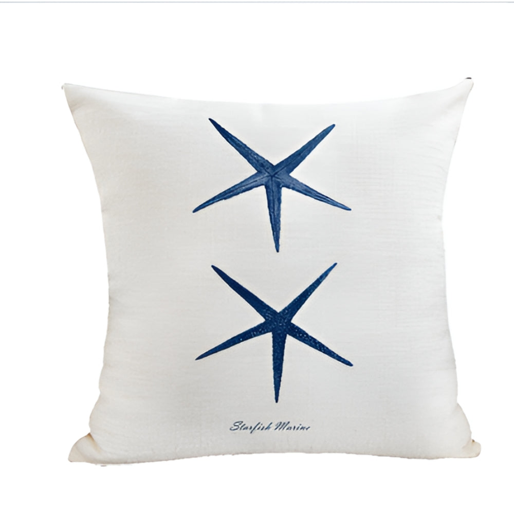 Seaside Serenity Decorative Cushion Cover – Blue Star