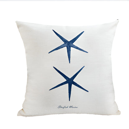Seaside Serenity Decorative Cushion Cover – Blue Star