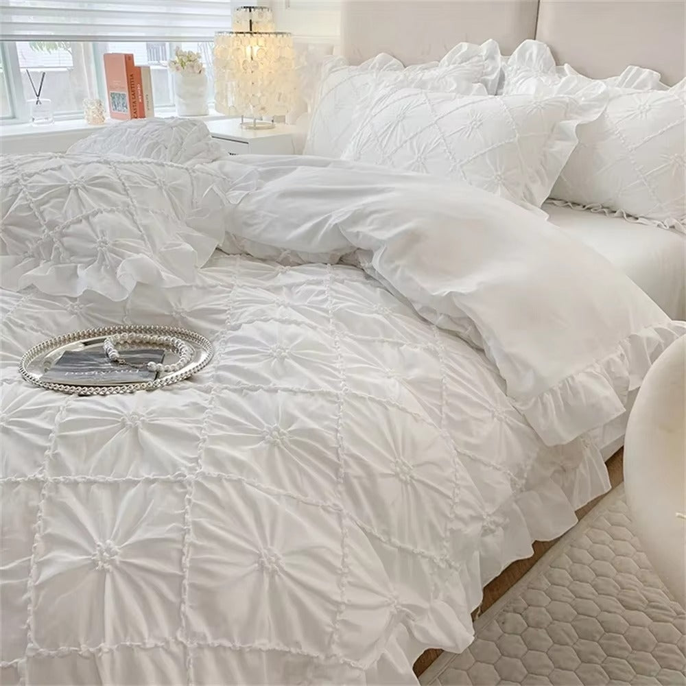 Charming Cotton Ruffled Bedding Collection