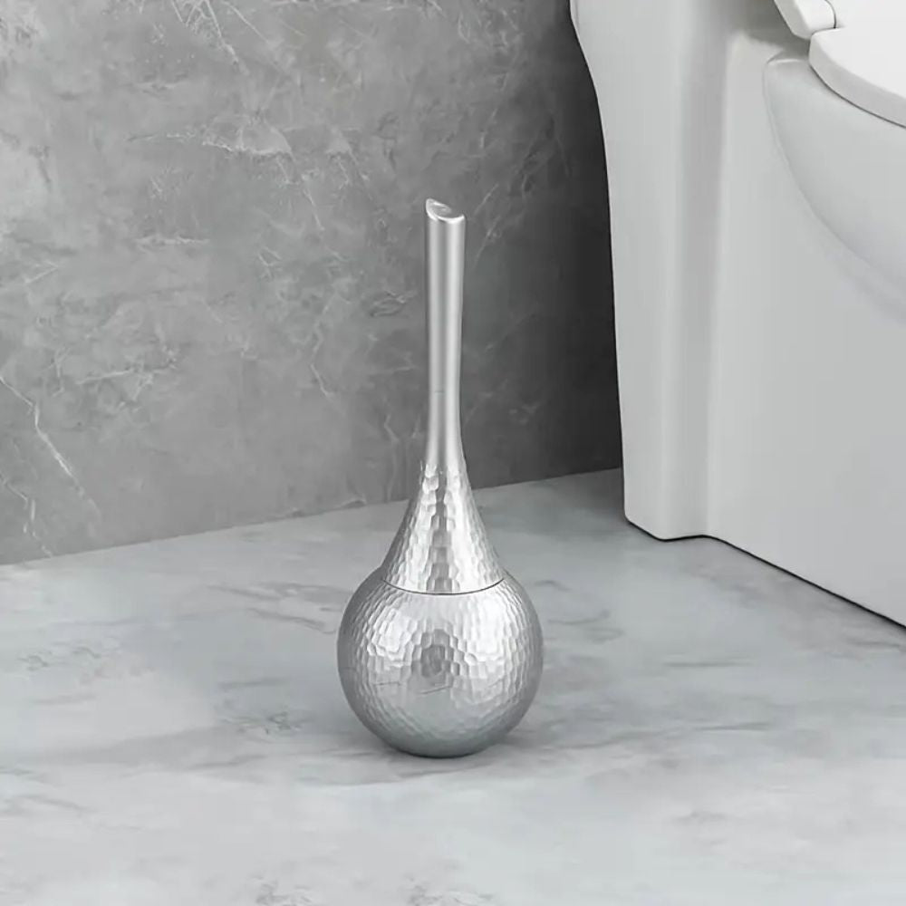 Sleek Shine Toilet Cleaning Brush – Sterling Silver