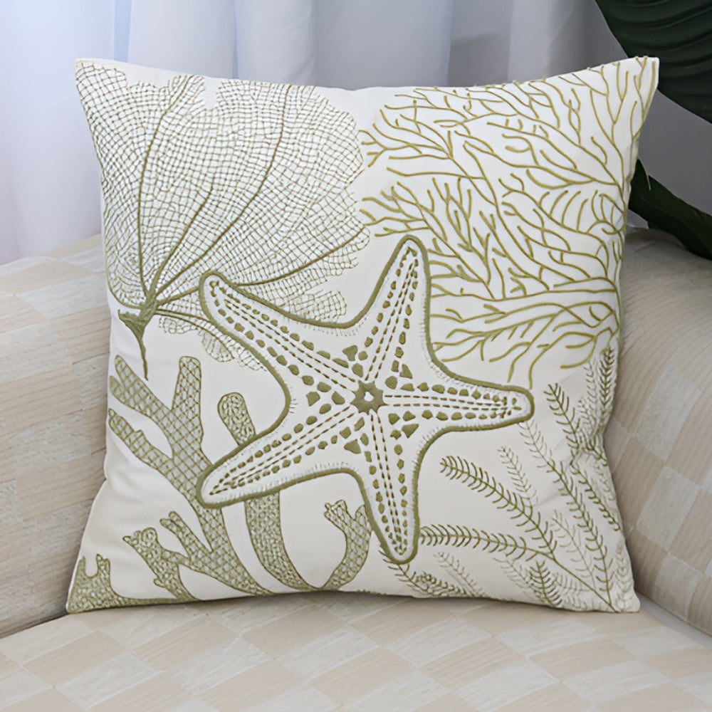 Seaside Serenity Decorative Cushion Cover – Sandy Star