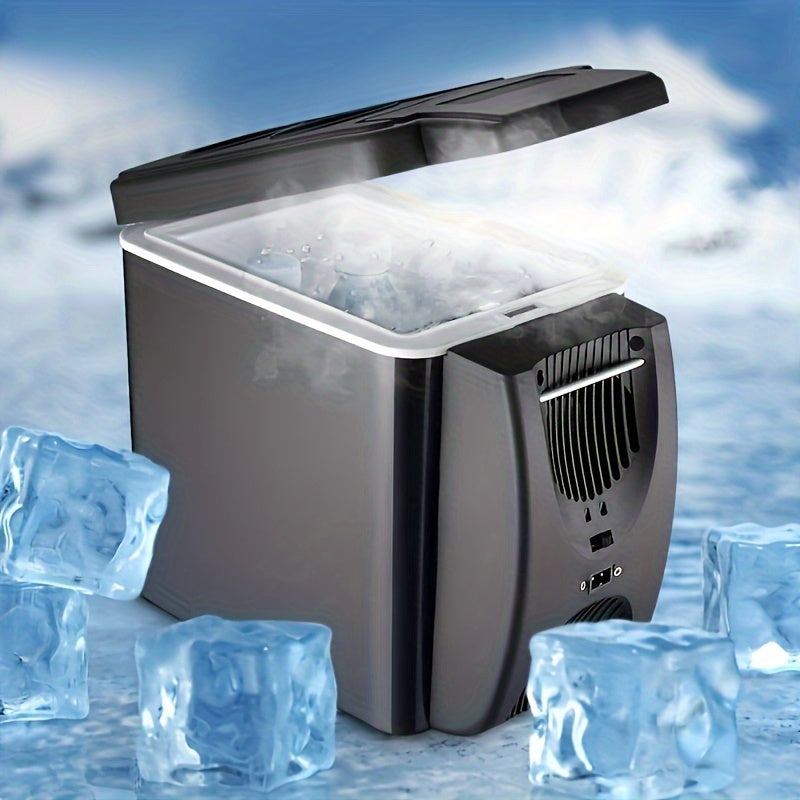 6L Mini Portable Fridge for Cars – DC 12V Electric Cooler for Drinks, Seafood, and Fruits – Black