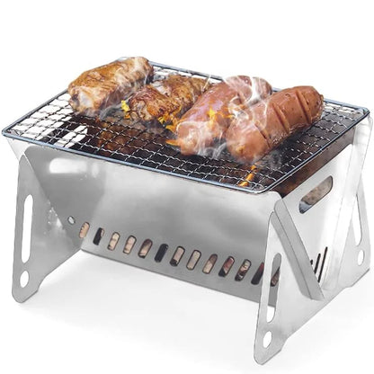 FlexiGrill – Adjustable Portable BBQ Grill with Carry Bag