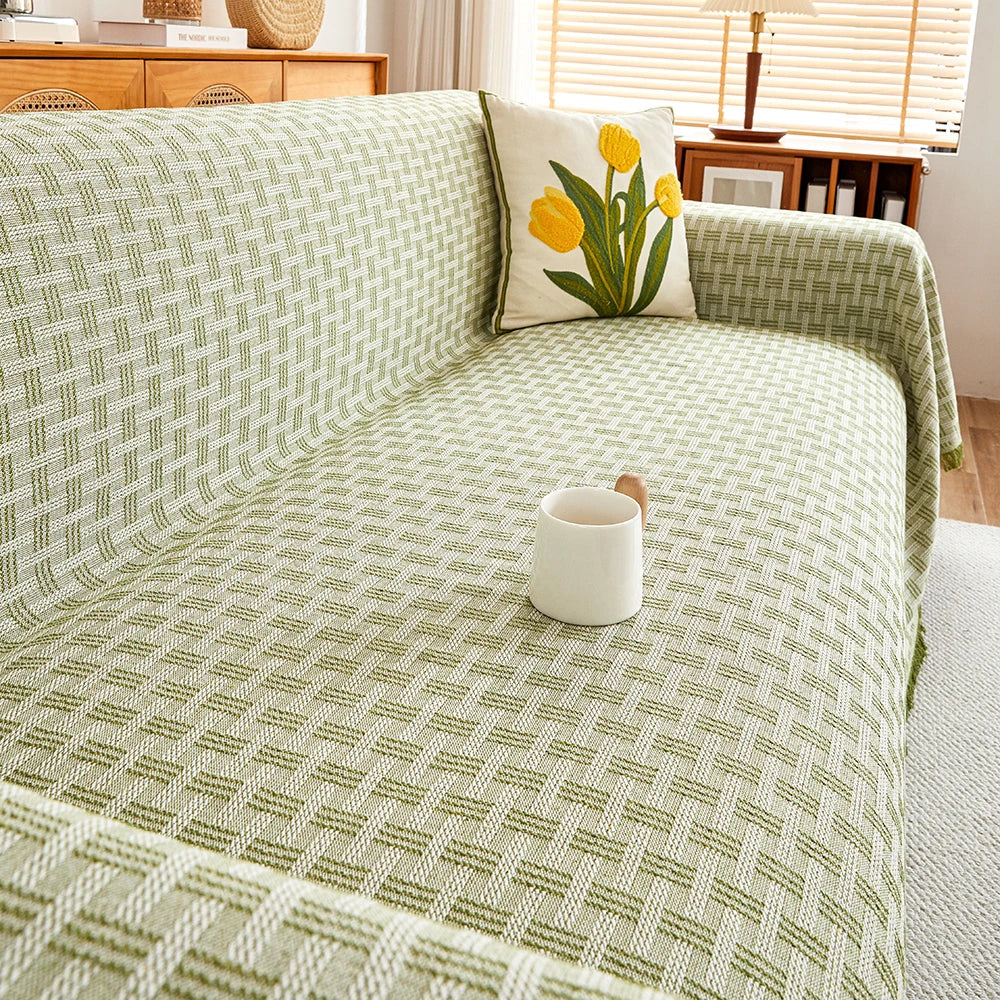 Reversible Large Sofa Throw Blanket