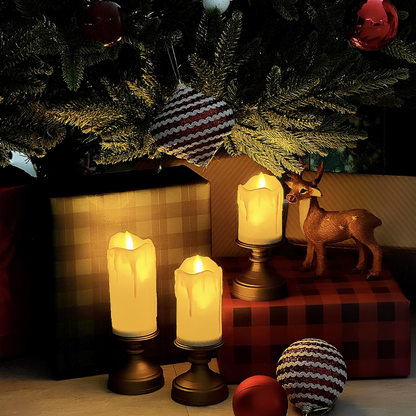 Battery-Operated LED Candles – Realistic Lighting in Various Sizes and Styles