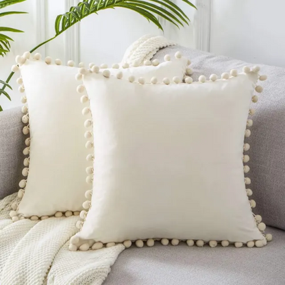 Scandinavian Cushion Cover 45x45 cm for Sofa or Chair - ZolaNord Design – White