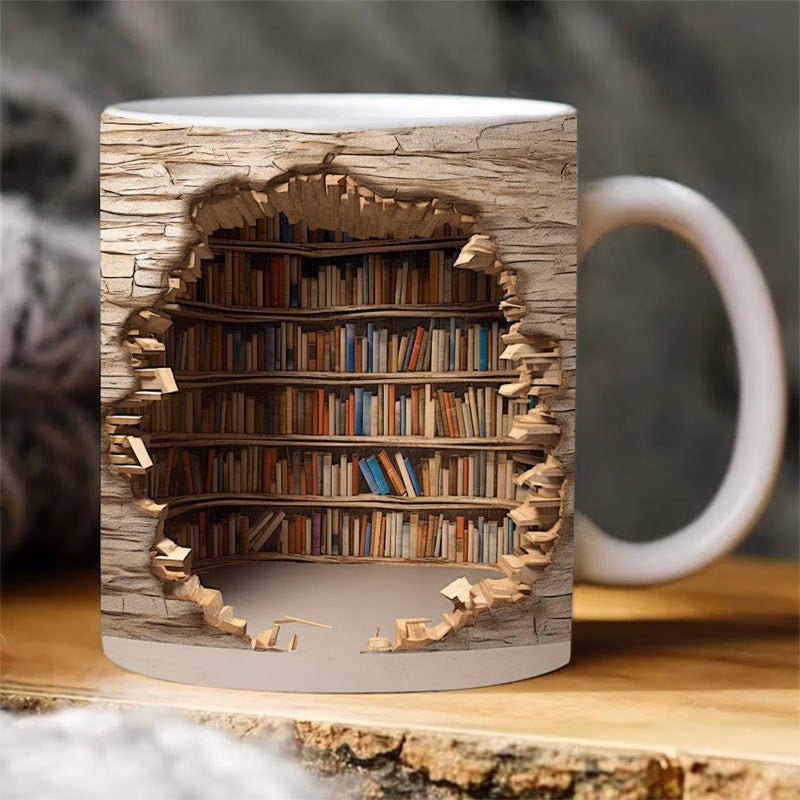3D Mug with Library Note Design