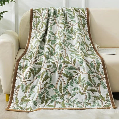 Charming Blossom Cotton Bath Towel for Everyday Luxury – Tree Green