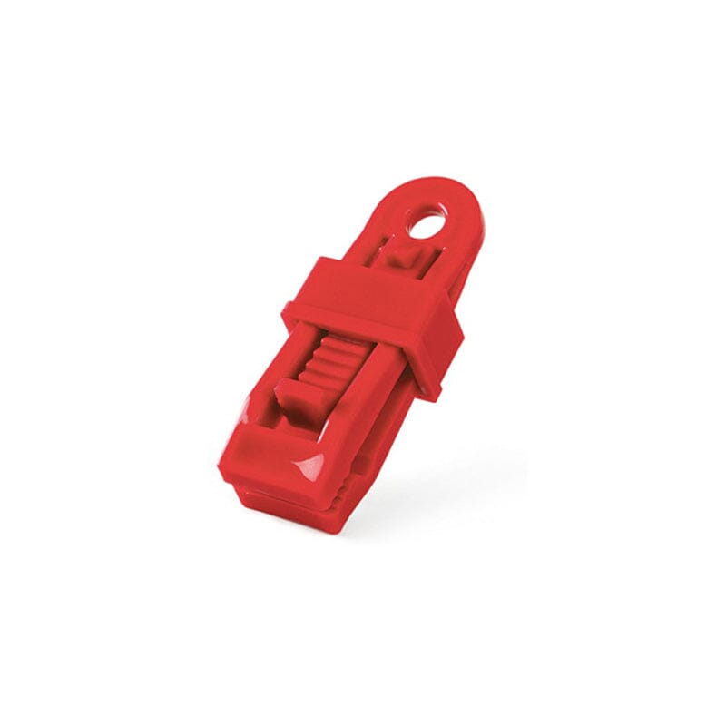 Heavy Duty Adjustable Lock Grip for Tarpaulin and Shade Fabric – Red