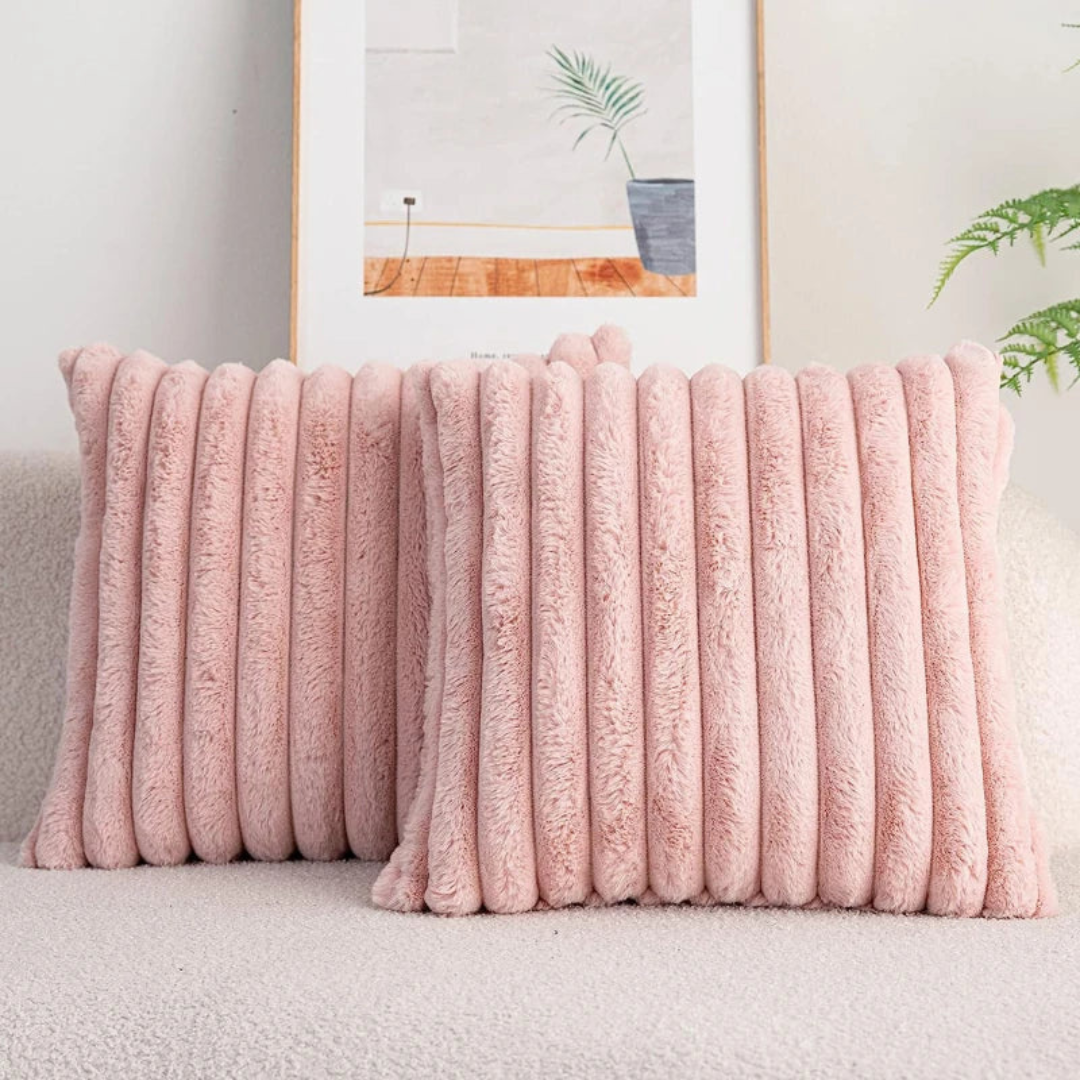 Soft Decorative Pillow in Zlina Style – Pink