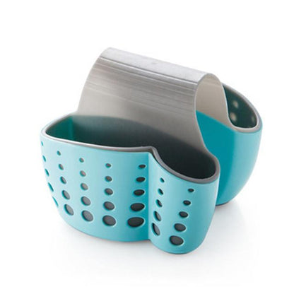 Double-Sided Sink Organizer for Kitchen – Blue