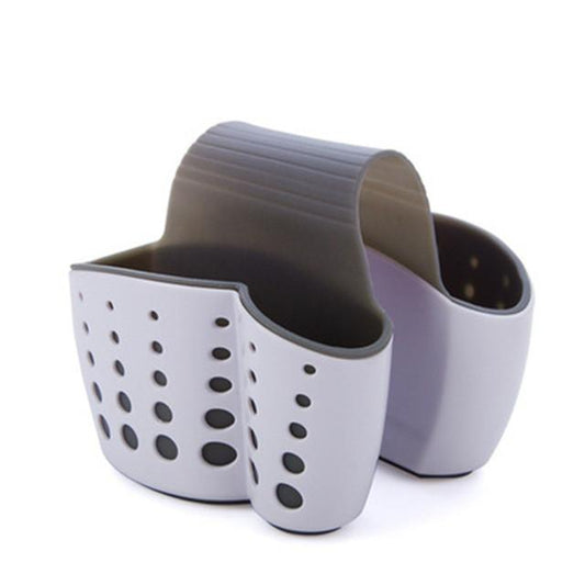 Double-Sided Sink Organizer for Kitchen – Light Grey