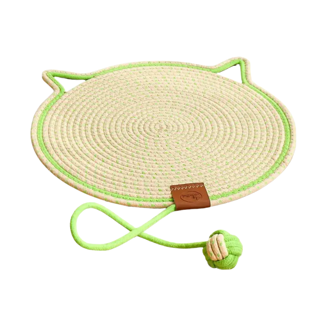 Dual-Function Cat Scratching Pad & Play Surface – Green