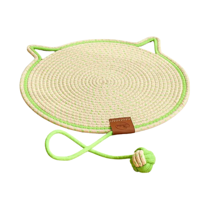 Dual-Function Cat Scratching Pad & Play Surface – Green
