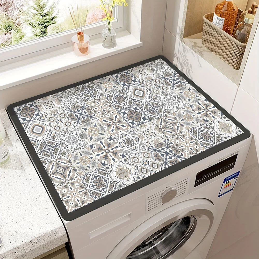 HomeGuard Appliance Protection Mat – Grey Plaid