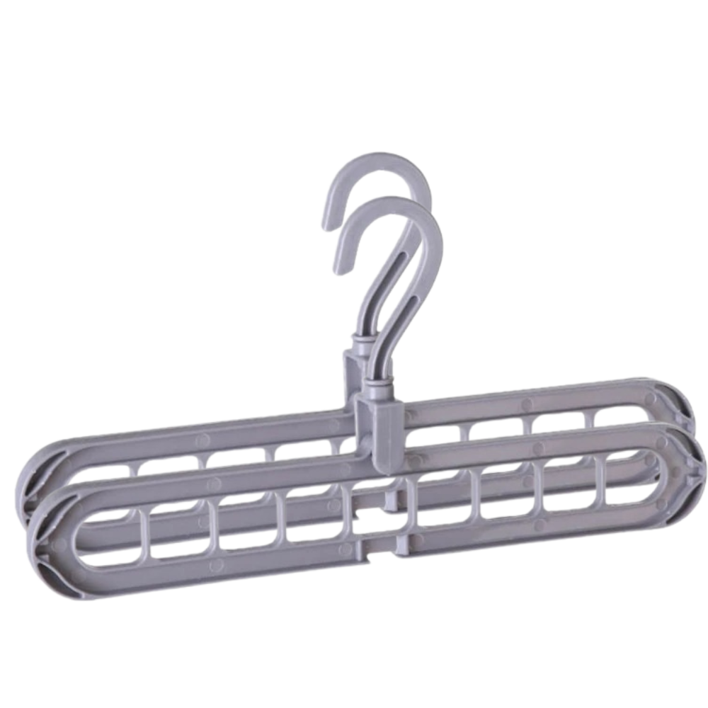 Space-Saving Rotating Clothes Hanger – GRAY
