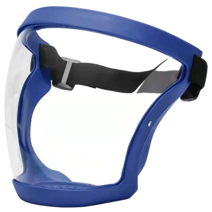 Clear Protective Face Shield Mask – Blue