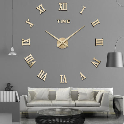 Nordic Minimalist Wall Clock – PureTime Design – Gold
