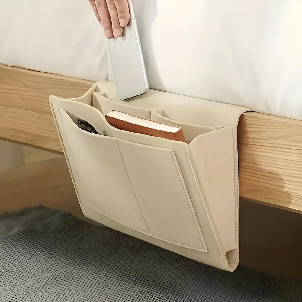 Ultimate Nightstand Companion for a Clutter-Free Space – Beige