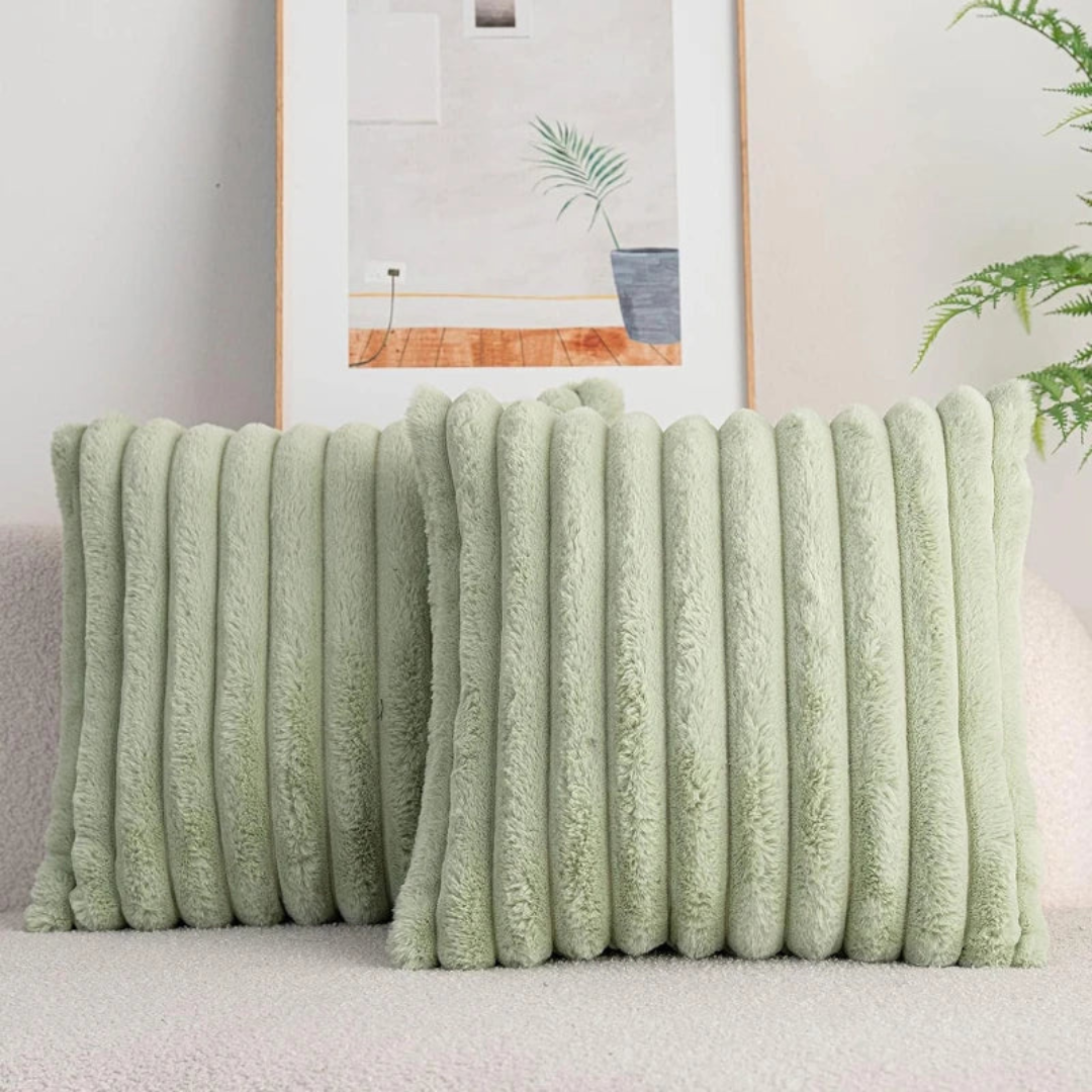 Soft Decorative Pillow in Zlina Style – Green