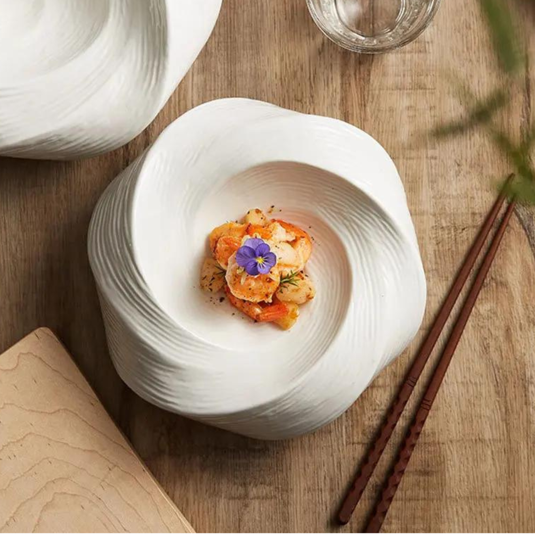 Contemporary Ceramic Bowl for Serving