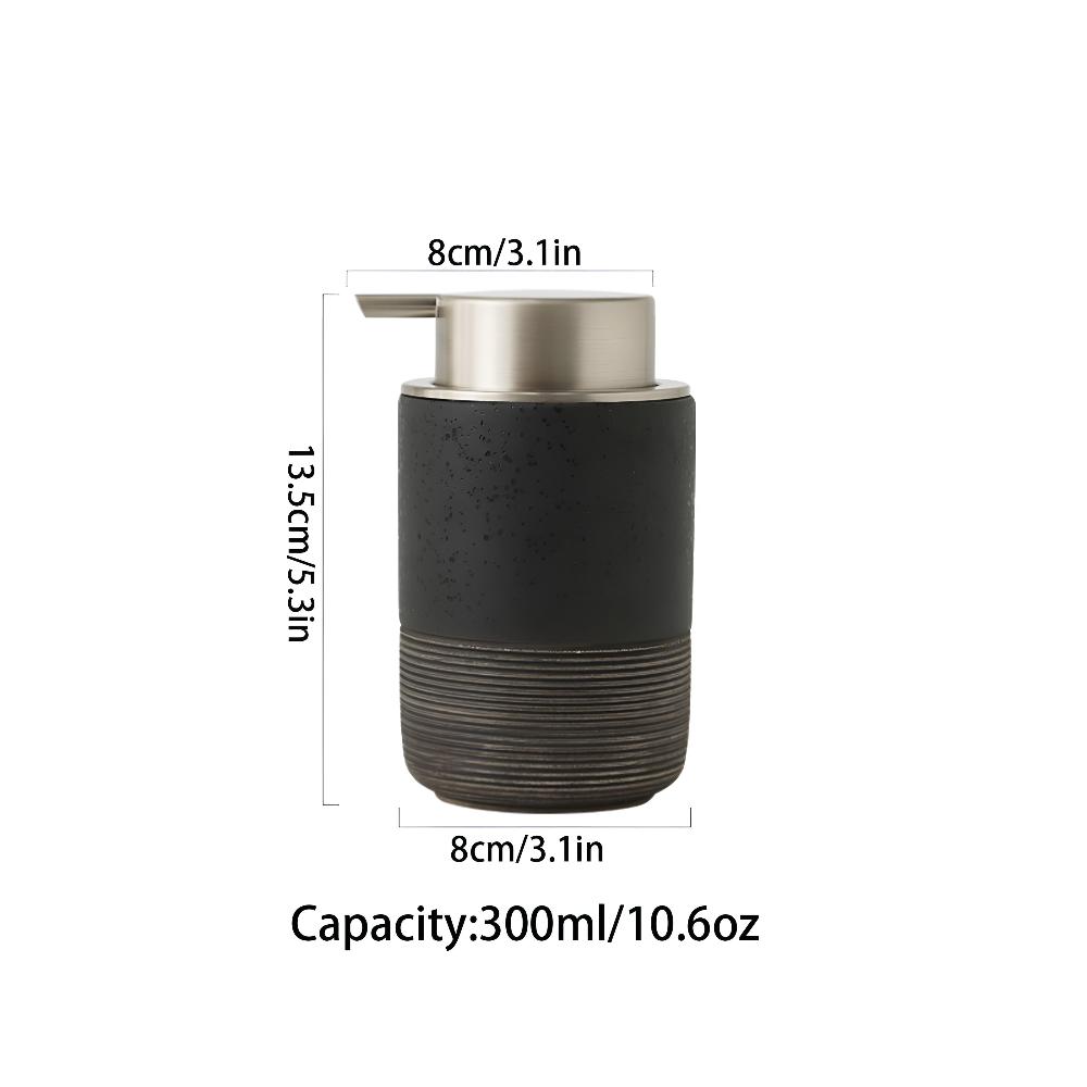 Sleek Ceramic Liquid Dispenser for Modern Spaces – Onyx Black
