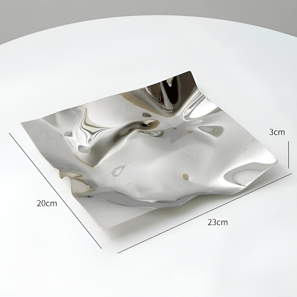 Elegant Reflection Serving Tray