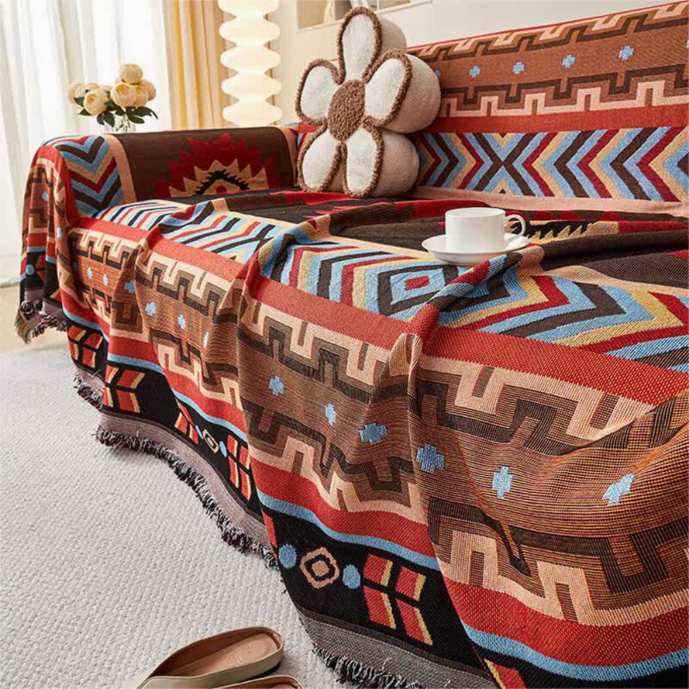 Chic Geometric Throw Cover for Your Living Space