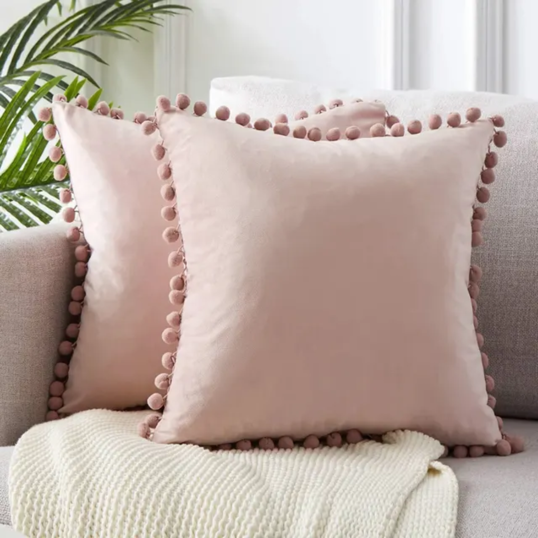 Scandinavian Cushion Cover 45x45 cm for Sofa or Chair - ZolaNord Design – Pink