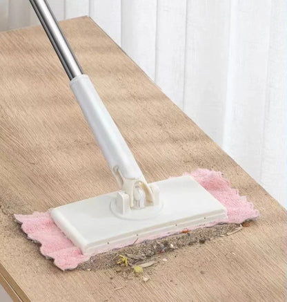 Hands-Free Mini Mop for Effortless Cleaning on Any Surface – White