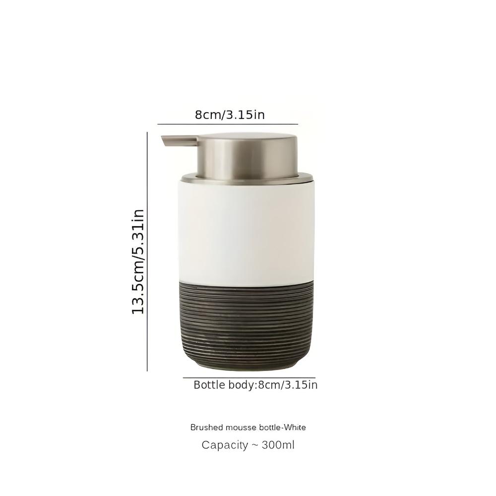 Sleek Ceramic Liquid Dispenser for Modern Spaces – Snow White