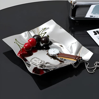 Elegant Reflection Serving Tray