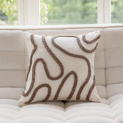 Bohemian Elegance Throw Pillow Cover – Coffee